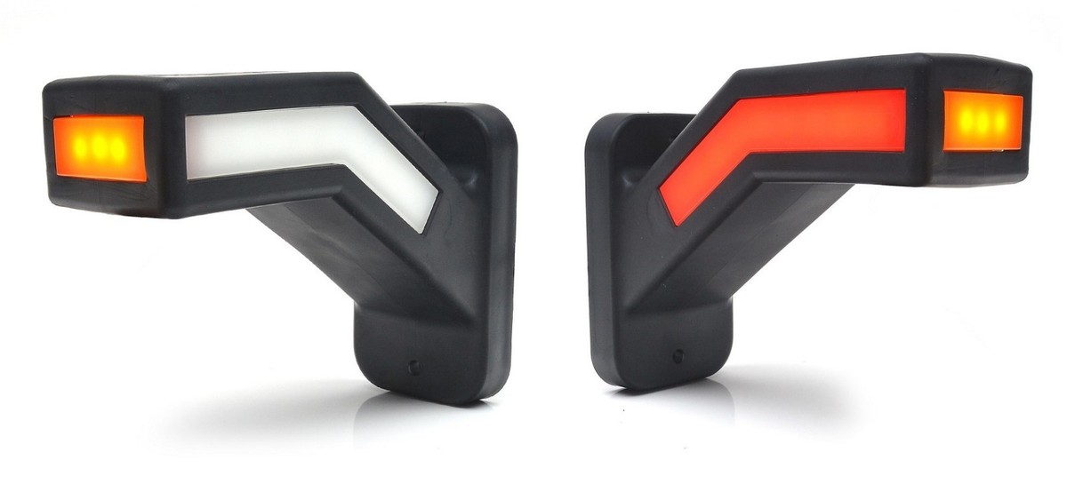 2x LED Side Marker Lights – 12-24V – Red/White/Amber – ECE Approved – For Trucks Trailers DAF Scania