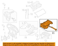 NISSAN OEM 16-24 Q50,Q60 Engine Engine Parts-Upper Oil Pan 111105CB3B