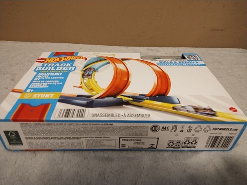 Hot Wheels Toy Car Track Set, Track Builder Playset, Split Loop Pack & 1:64 CAR - Picture 15 of 15