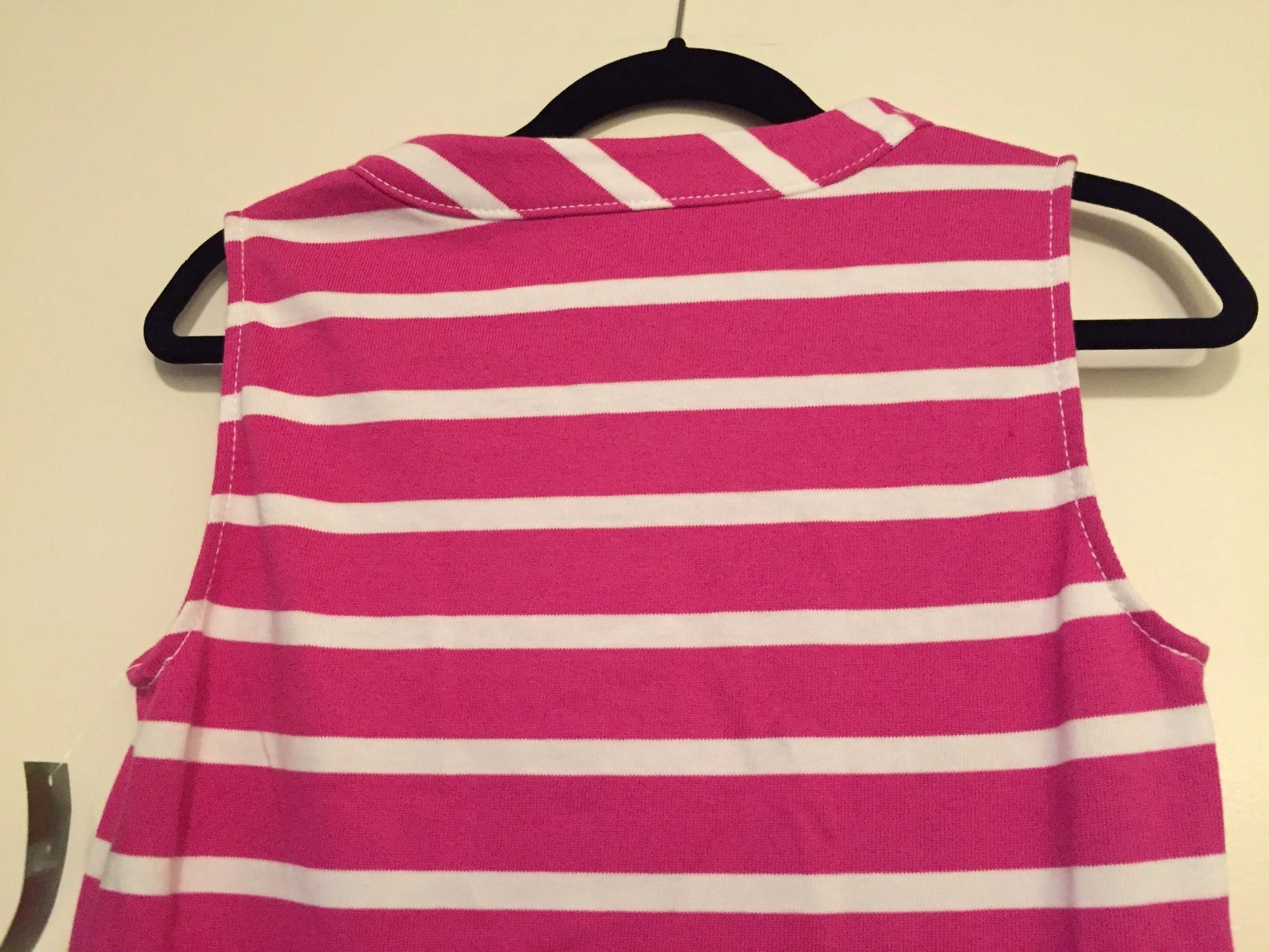 Abito a tubino Kate Spade Tropez rosa bianco righe cotone $ 195 nuovo con etichette taglia M