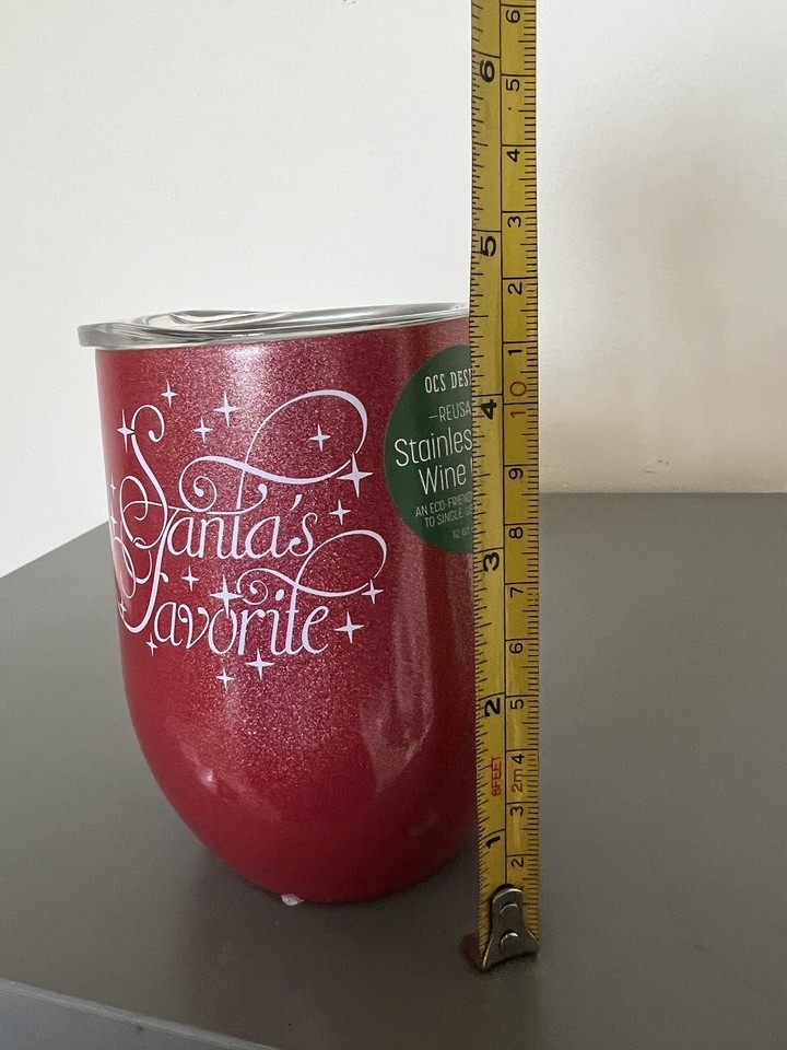 Tkmaxx Homesense,Christmas Santas Favorite Stainless Steel Wine Glass Cup eBay