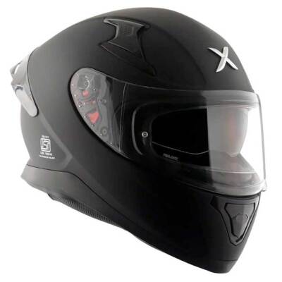 AXOR APEX MATTSCHWARZ FULLFACE MOTORRAD MOTORRADHELM & DARK SMOKE VISIER