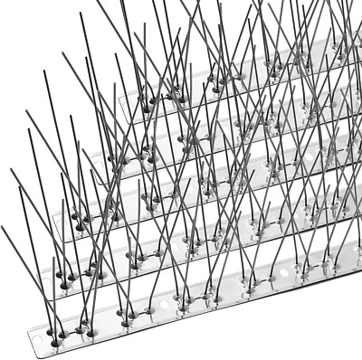 Bird Spikes with Stainless Steel Base, Durable Bird Spikes Arrow Pigeon Spikes F