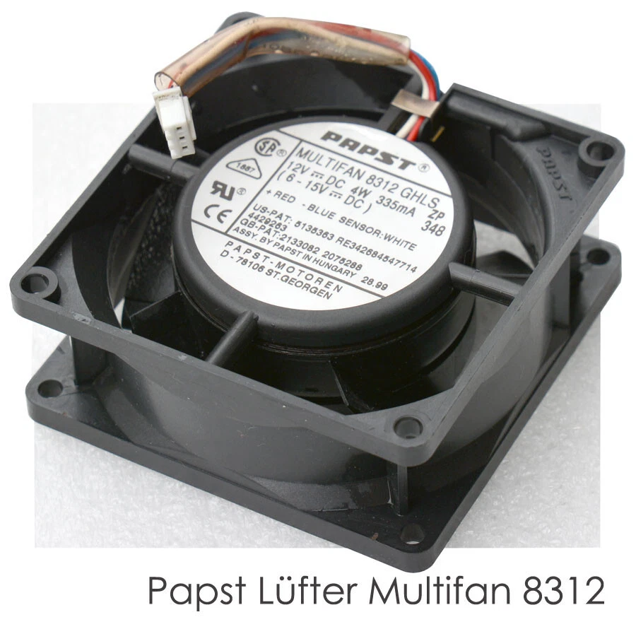 PAPST MULTIFAN 8312 LEISER 36dB 12V 80x80 mm LÜFTER COOLER FAN 12 VOLT TOP! V161 - Bild 2 von 3