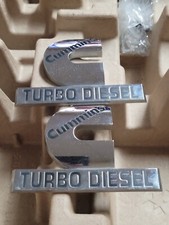 Set Of 2 - 2006-2012 Dodge Ram Truck Cummins Turbo Diesel Emblems 55078116aa Oem