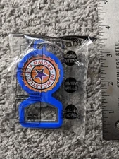 VTG NEW SEALED NEW CASTLE BROWN ALE KEYCHAIN BOTTLE OPENER BLUE