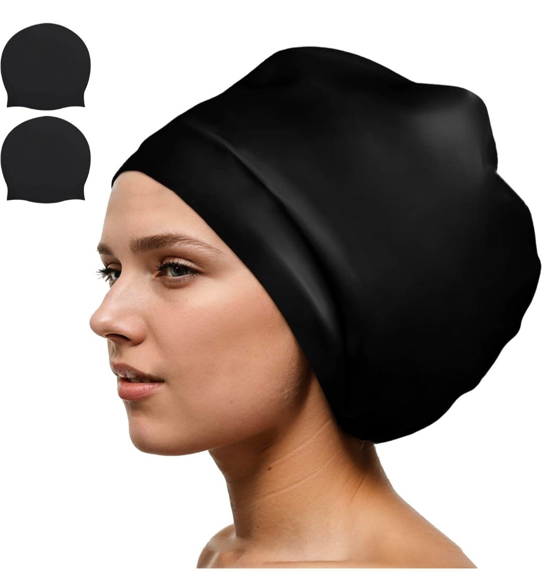 Extra Large Swimming Cap for Long Hair - Swim Cap Designed for Dreadlocks