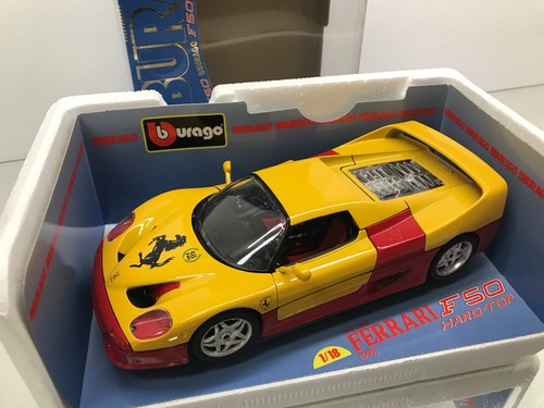 BBURAGO 3362 FERRARI F50 HARDTOP - 50 YEAR -very rare 1:18 - HIGH QUALITY IN BOX - Bild 4 von 13