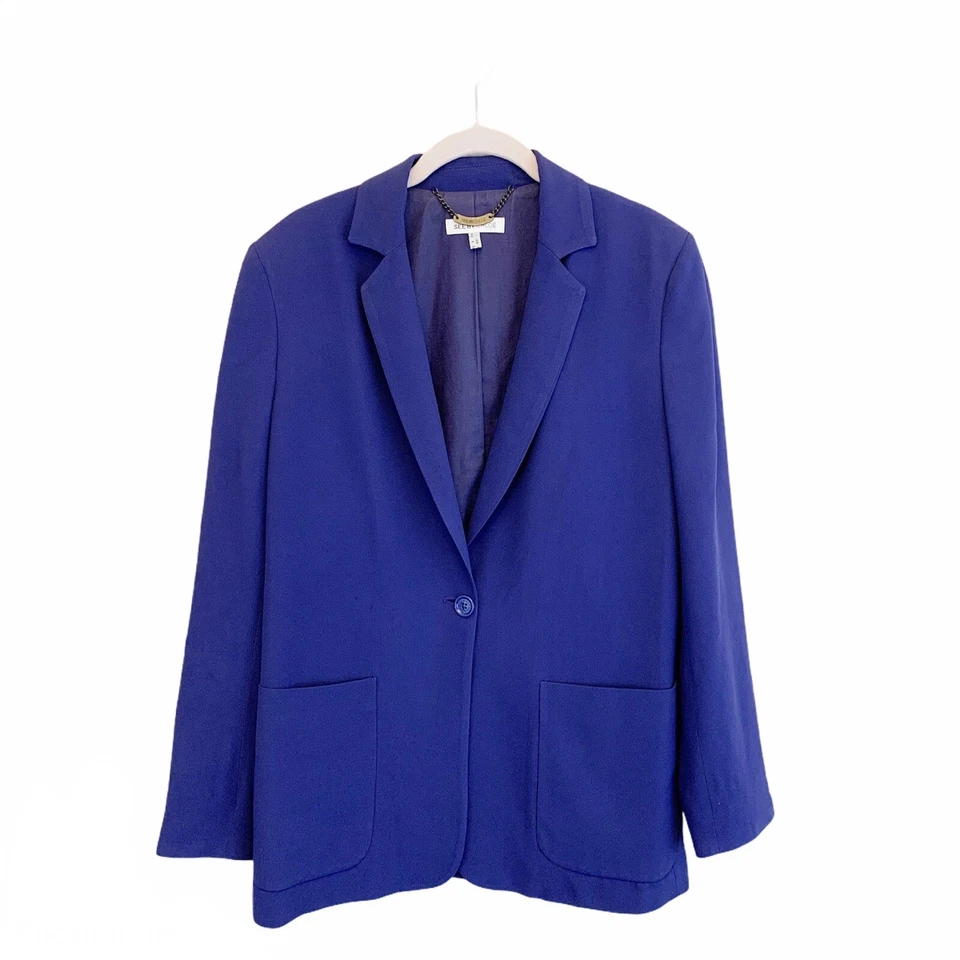 Blazer See By Chloe Mujer 6 Novio Un Botón Frontal Sólido Foto 4 de 4