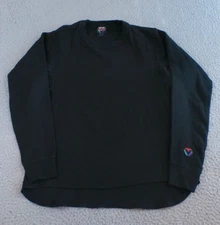 Ventalayer Duofold Shirt Women's Large Black Long Sleeve Crew Neck Thermal Base