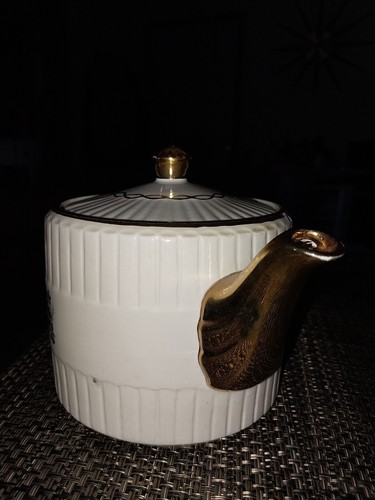 Ellgreave England Ironstone teiera vintage con coperchio (DIV di legno e figli) #1038 - Foto 4 di 11