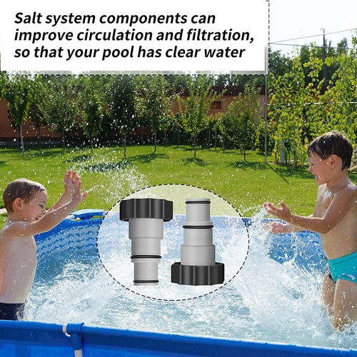 Schlauchadapter Für Intex Poolpumpen | 3,8 Cm Auf 3,2 Cm, 4 Stück Mit Klemmen & O-Ringen