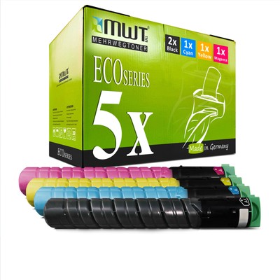 5x Toner für Ricoh MP C2530 C2030 C2550spf C2050 C2550csp C2050spf, 841196 CMYK