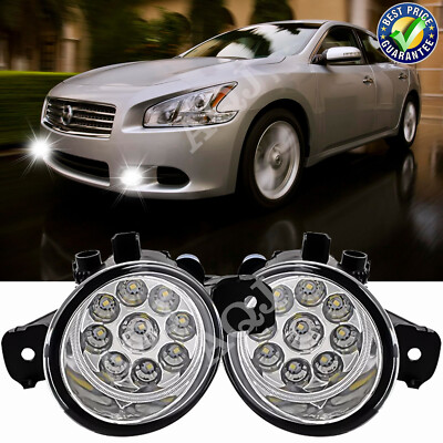 FOR NISSAN MAXIMA 2009 2010 2011 2012 2013 2014 FRONT BUMPER FOG LIGHT LAMP PAIR