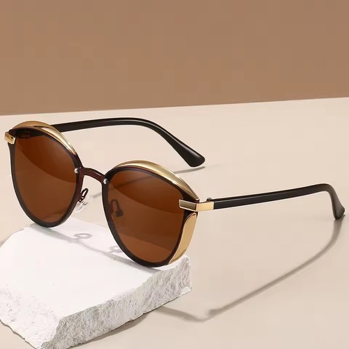 Vintage Retro Polarized Sunglasses Women's Cat Eye Ladies Large Mirrored UV400 - Picture 31 of 32
