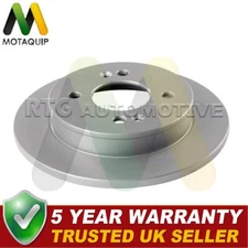 Motaquip Rear 1x Brake Disc Fits Hyundai i10 2008- 1.0 1.1 CRDi 1.2