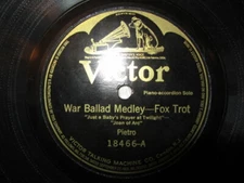 PIETRO WAR BALLAD MEDLEY (Foxtrot)/ECLIPSE MEDLEY (One Step) Victor 18466 VG+
