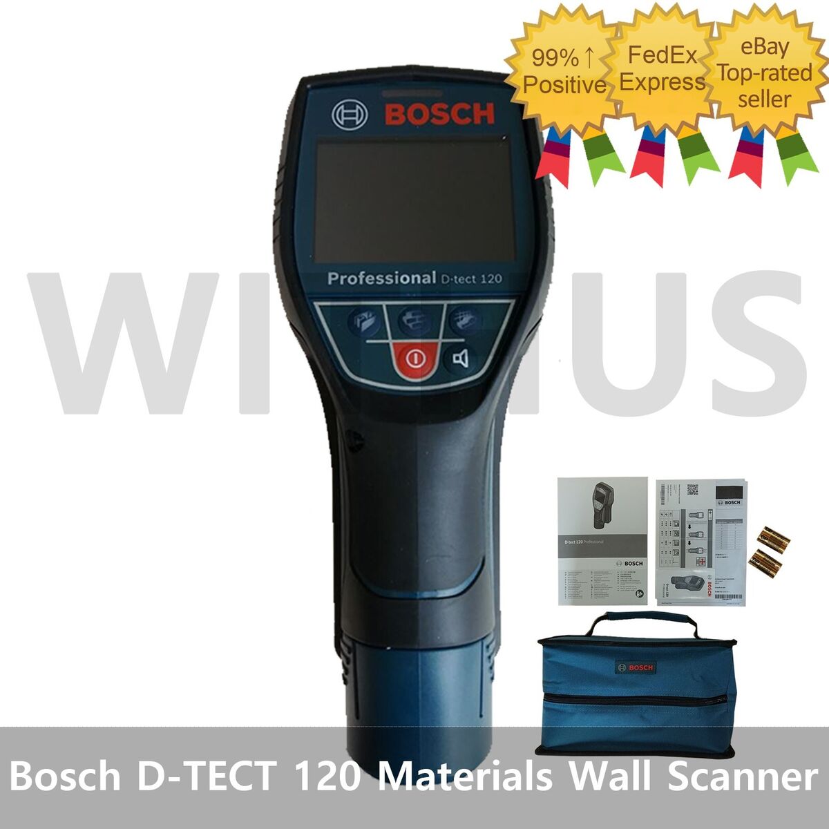 Detector de Materiales Scanner Bosch D-tect 120