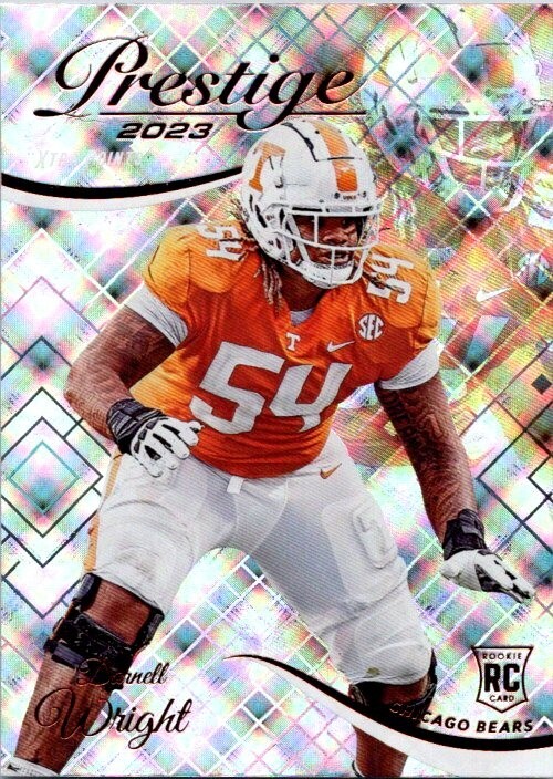 2023 Prestige Xtra Points Silver Hyper #324 Darnell Wright RC Chicago Bears Vols