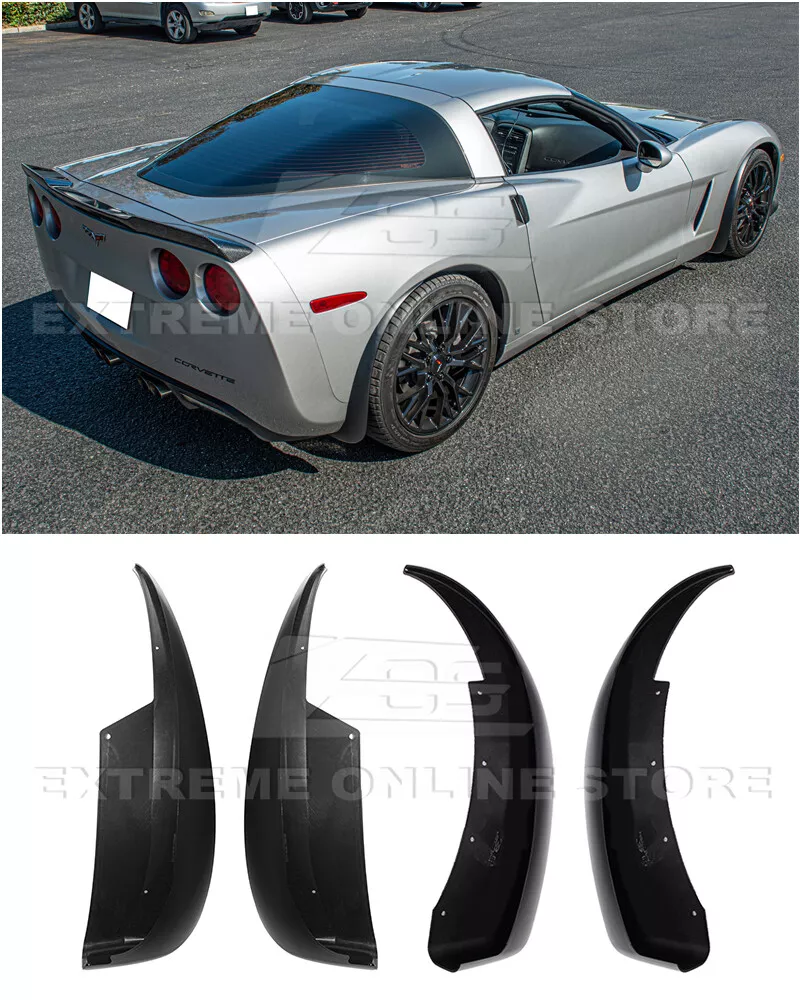 For 05-13 Corvette C6, ZR1 ABS Plastic Painted Rear Trunk Spoiler With  Hardware