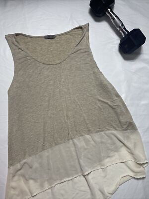 West Kel Beige Colour Sleeveless Top Size XL  #B-612