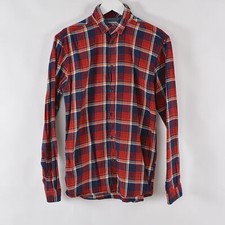 Jack Jones Men's Long Sleeve Casual Twill Shirt Small Button Down Plaid
