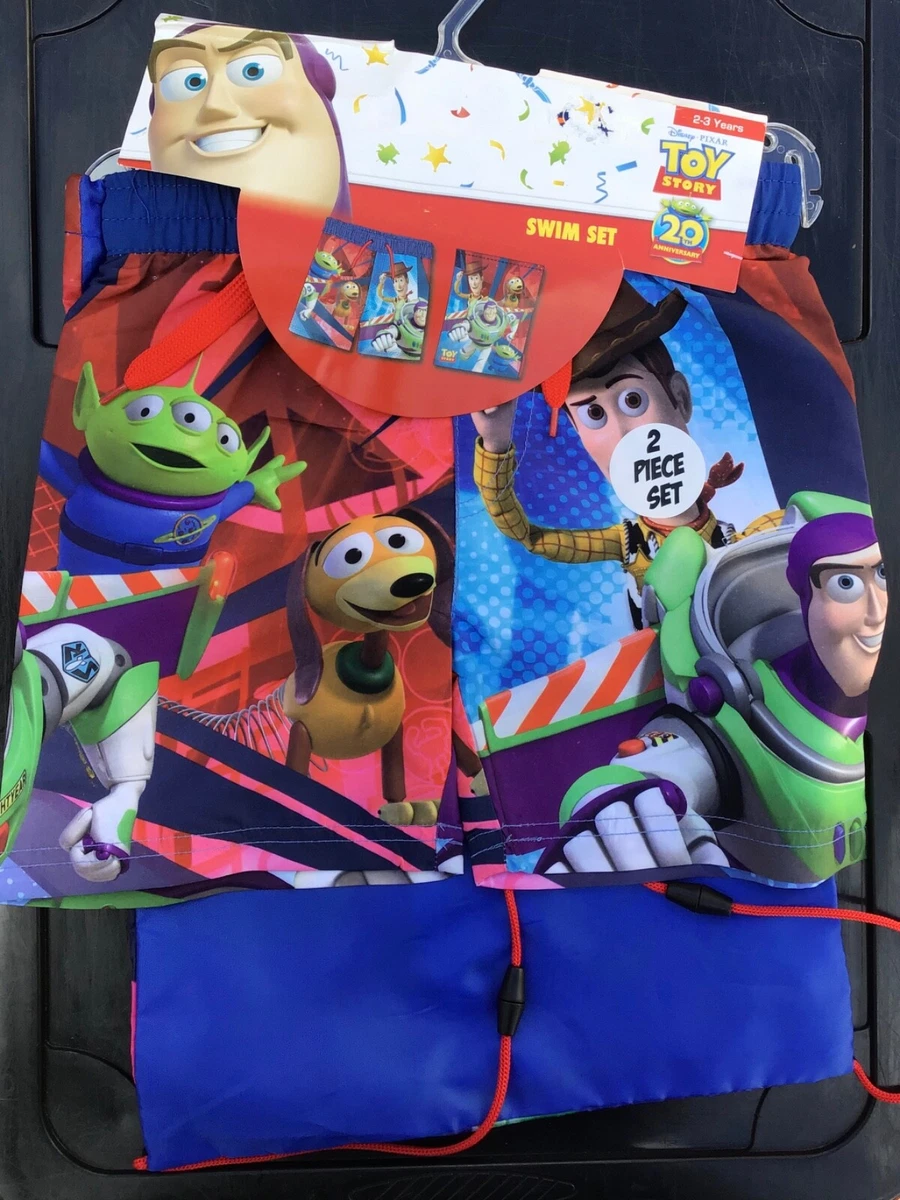 Baby Boys Swim Shorts with Toy Story detail and Matching Swim Bag