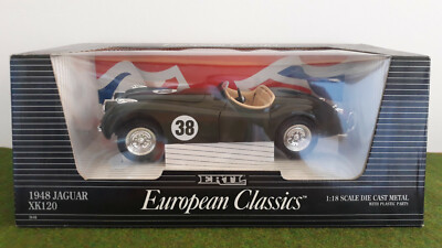 JAGUAR XK 120 1948 # 38 racing green 1/18 ERTL 7446 voiture