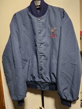 Vintage Varsity Jacket Fully Embroided Birdie Tag Made in USA Men's Size 2XL