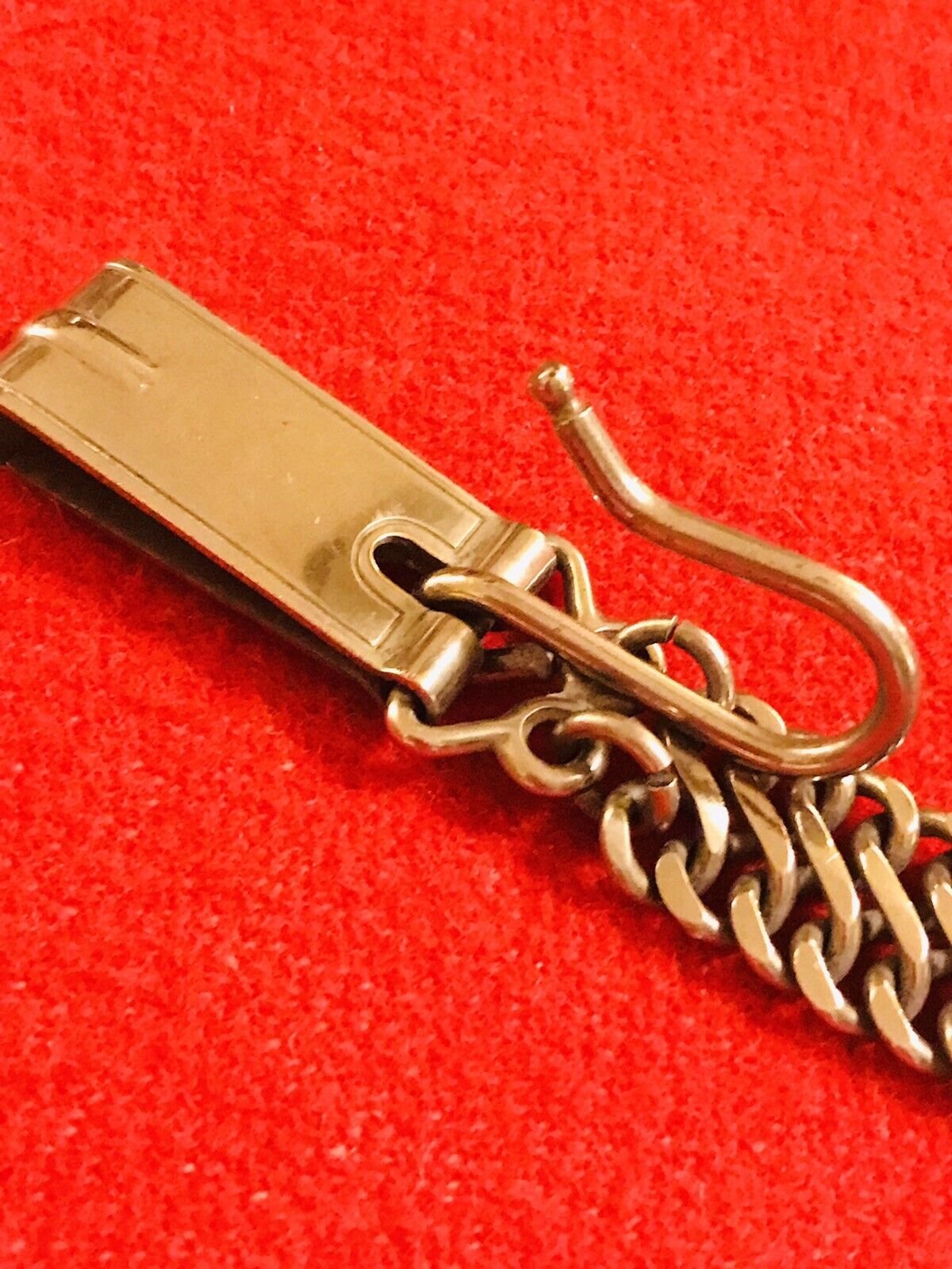 WWI M1902 Officer “Locking” SWORD HANGER (“ Rust proof /France”) German Silver