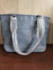 thirty-one City Chic Tote  Denim Distressed Pebble 16W x 5D x 10"H