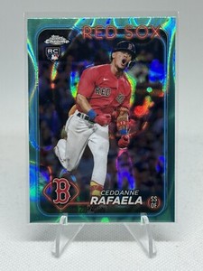 2024 Topps Chrome Aqua Lava Refractor /199 Ceddanne Rafaela RC #118 Red Sox
