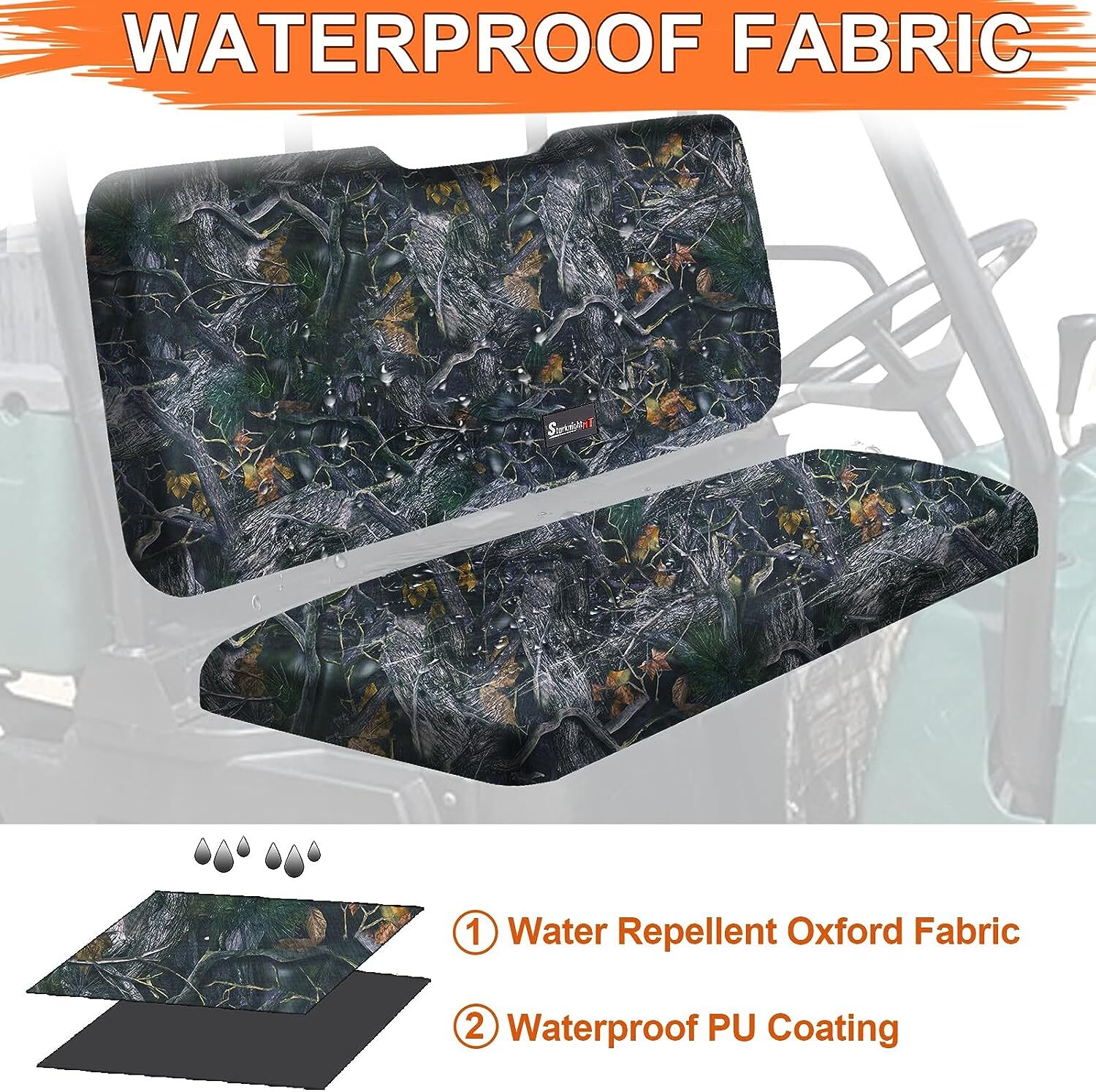 Waterproof Ranger UTV Bench Seat Cover for Polaris Ranger 500 700 800