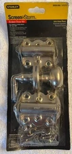 Stanley Hardware Screen Door Installation Kit Satin Nickel Knob Handle S838-896