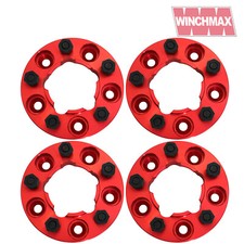 Land Rover Defender, Disco1, Range Rover Classic 30mm wheel spacers RED T1 Set4