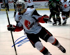 Josh Brook Signed Autographed 8x10 Photo Moose Jaw Warriors #2