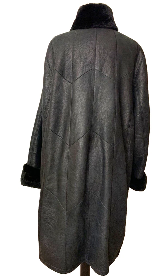 Christ designer real sheepskin shearling fur coat Toscana jacket UK14 US10 EU44 - Image 2 of 4
