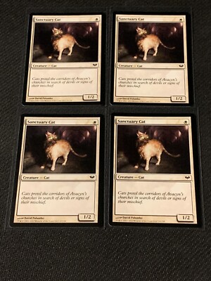Magic the Gathering Dark Ascension Sanctuary Cat x4