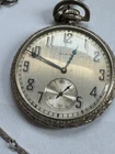RARE 1925 boxer Johnny Dales Antique Elgin Natl Watch Co Pocket Watch w/ fob