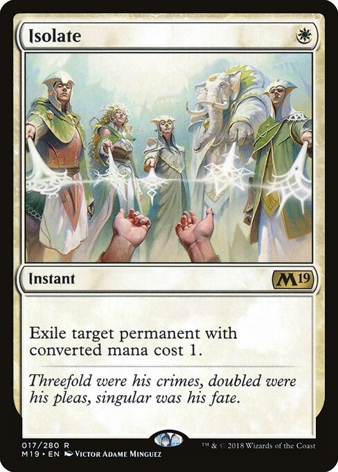 Isolate NonFoil Core Set 2019 17 NM MTG