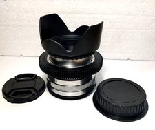 KMZ Helios 44M 58mm f/2 Silver Cine Lens Canon EF Geared Swirly Bokeh service