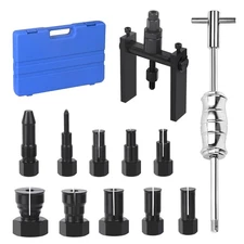 12 PCS Motorcycle Blind Hole Collet Bearing Puller Tool Kit, 8-32mm Motorcycl...