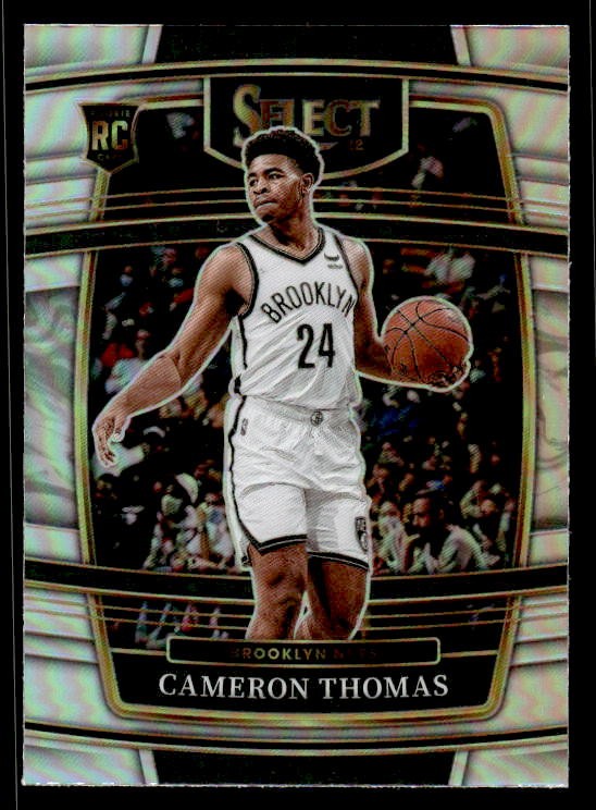 Cameron Thomas 2021-22 Panini Select Silver Prizm RC #21 Brooklyn Nets ESE