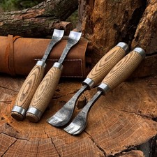Bowl Gouges 52100 Steel Hand Forged Spoon Bowl Hollowing Carving Set or Single