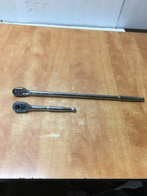 GearWrench 3/8 120xp Xlong Ratchet 81269XP & 8'' Ratchet 81218 Lot of 2 READ