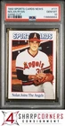 1992 SPORTS CARDS NEWS HAND CUT #111 NOLAN RYAN HOF POP 5 PSA 10