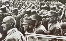 WW2 GERMAN LEADER'S 1931 MERCEDES-BENZ 770 (W07) AT RPT 1933 PHOTO POSTCARD RPPC