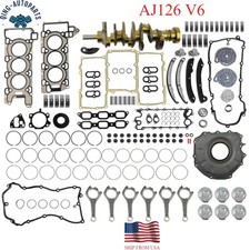 Engine Rebuild Overhaul Kit Crankshaft Rod For 3.0l Land Rover Jaguar Aj126 V6