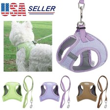 Breathable Small Dog Cat Harness and Leash Set Puppy Walking Vest Harness XS/S/M