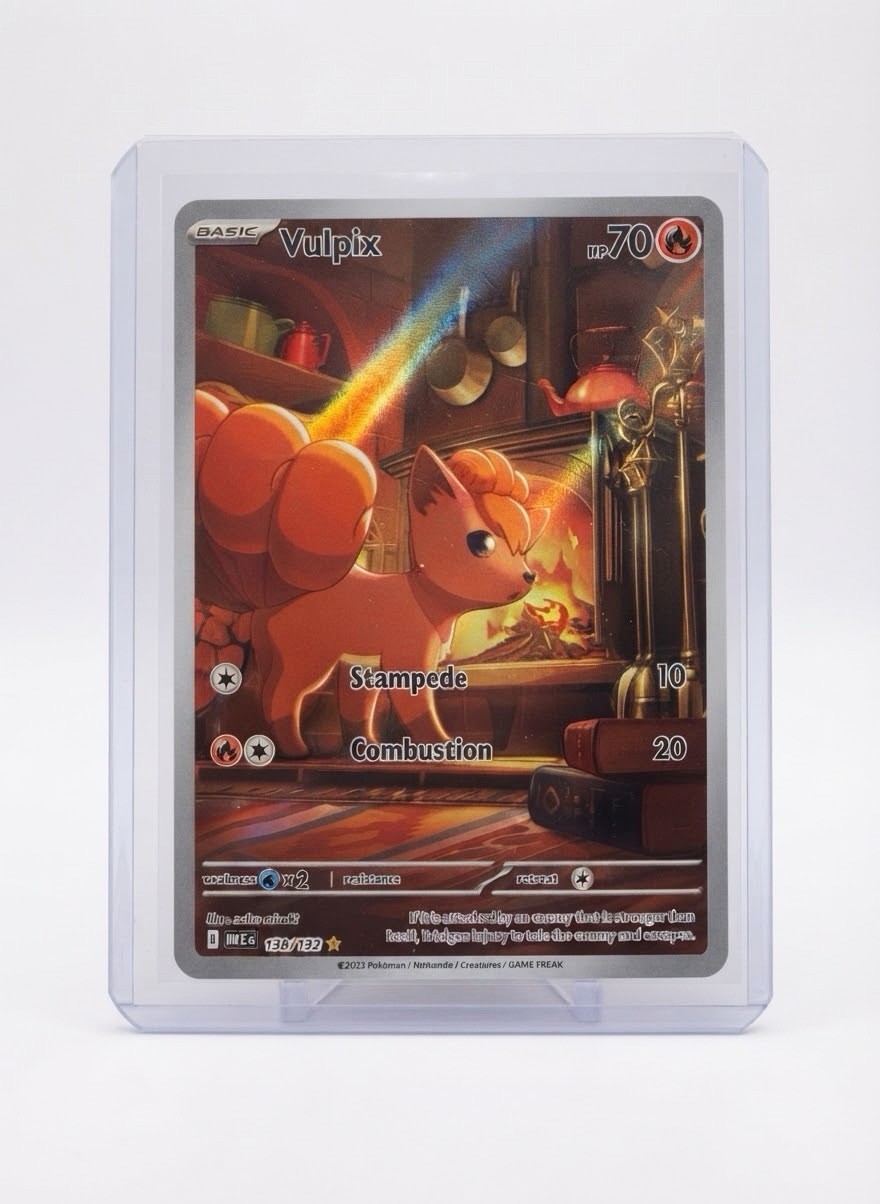Vulpix Mega Evolution #138/132 Illustration Rare Holo Pokemon TCG